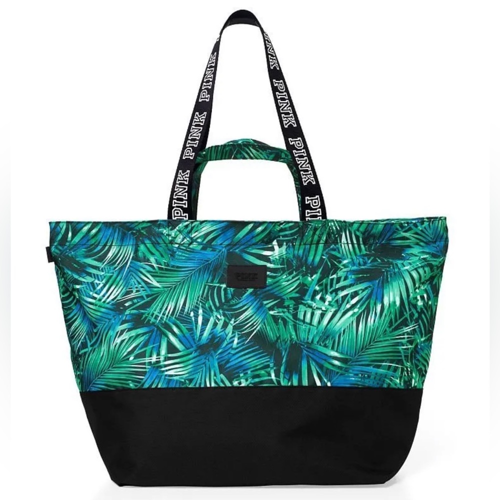 PINK Victoria’s Secret Double Strap Travel Beach Pool Gym Spa Tote Bag. - Picture 1 of 6